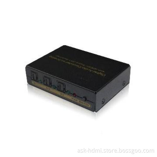 3 port Digital Audio to Analog With SPDIF/Toslink out put